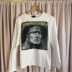 RARE Vintage Willie Nelson Spirit Long Sleeve Shirt